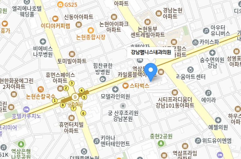 강남웰니스 위치 지도